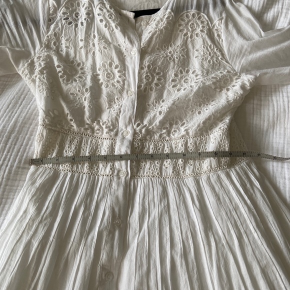 Walter Baker White Eyelet Midi Dress - Picture 6 of 7